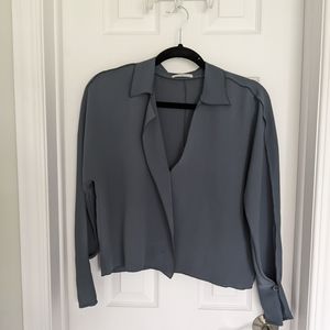 Babaton Martin Blouse Grey-Blue